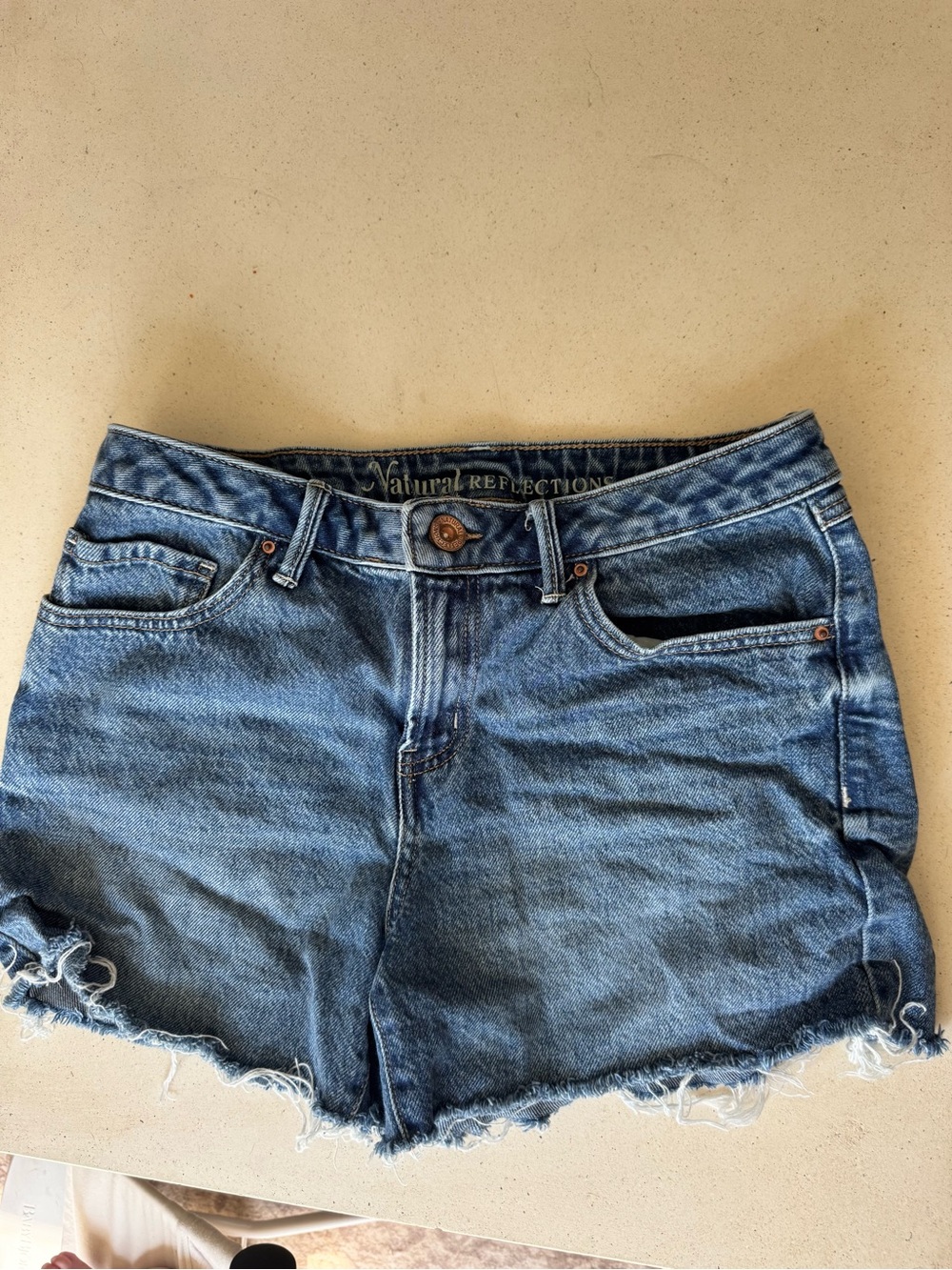Natural Reflections Women's Relaxed Fit Blue Jean Shorts